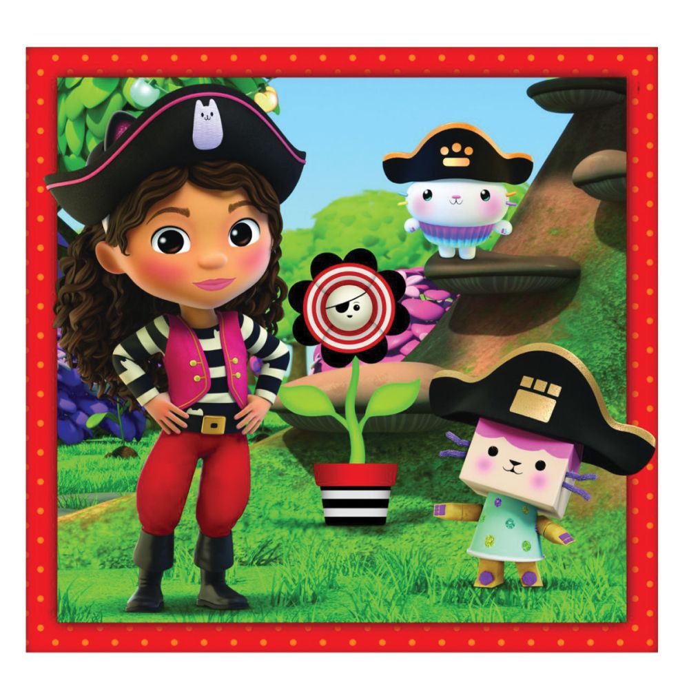 Puzzle Clementoni, Gabbys Dollhouse, 3 x 48 piese