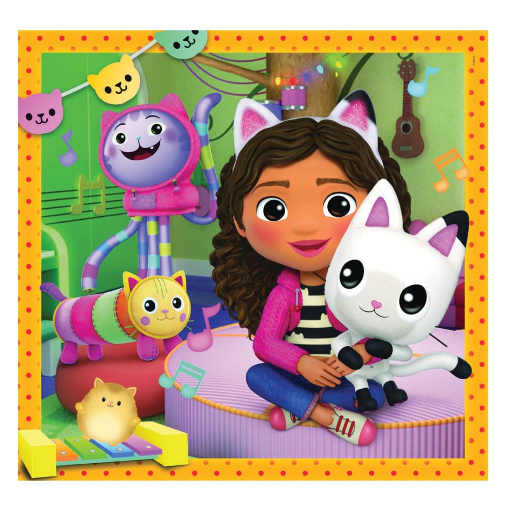 Puzzle Clementoni, Gabbys Dollhouse, 3 x 48 piese
