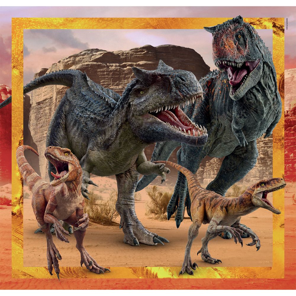 Puzzle Clementoni, Jurassic World, 3 x 48 piese, 2024