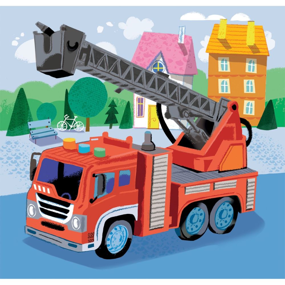 Puzzle Clementoni, Vehicule de salvare, 3 x 48 piese