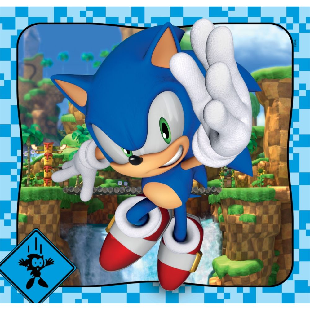 Puzzle Clementoni, Sonic the Hedgehog, 3 x 48 piese