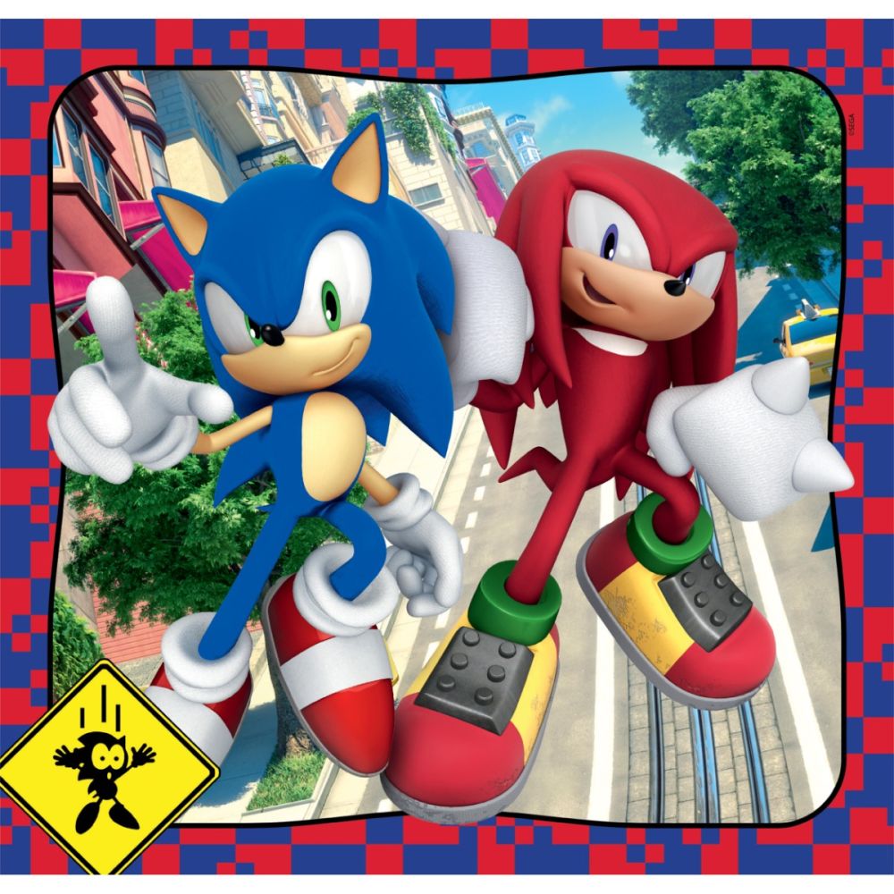 Puzzle Clementoni, Sonic the Hedgehog, 3 x 48 piese