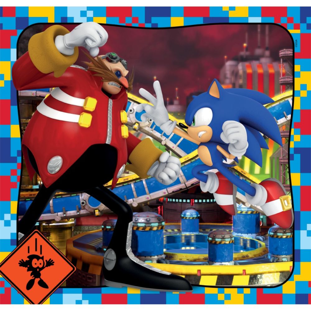 Puzzle Clementoni, Sonic the Hedgehog, 3 x 48 piese