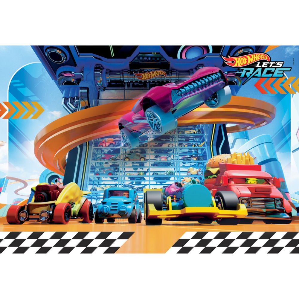 Puzzle Clementoni, Hot Wheels, Super, 104 piese