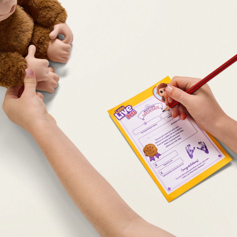 Jucarie de plus interactiva, Little Live Pets, My Baby Monkey