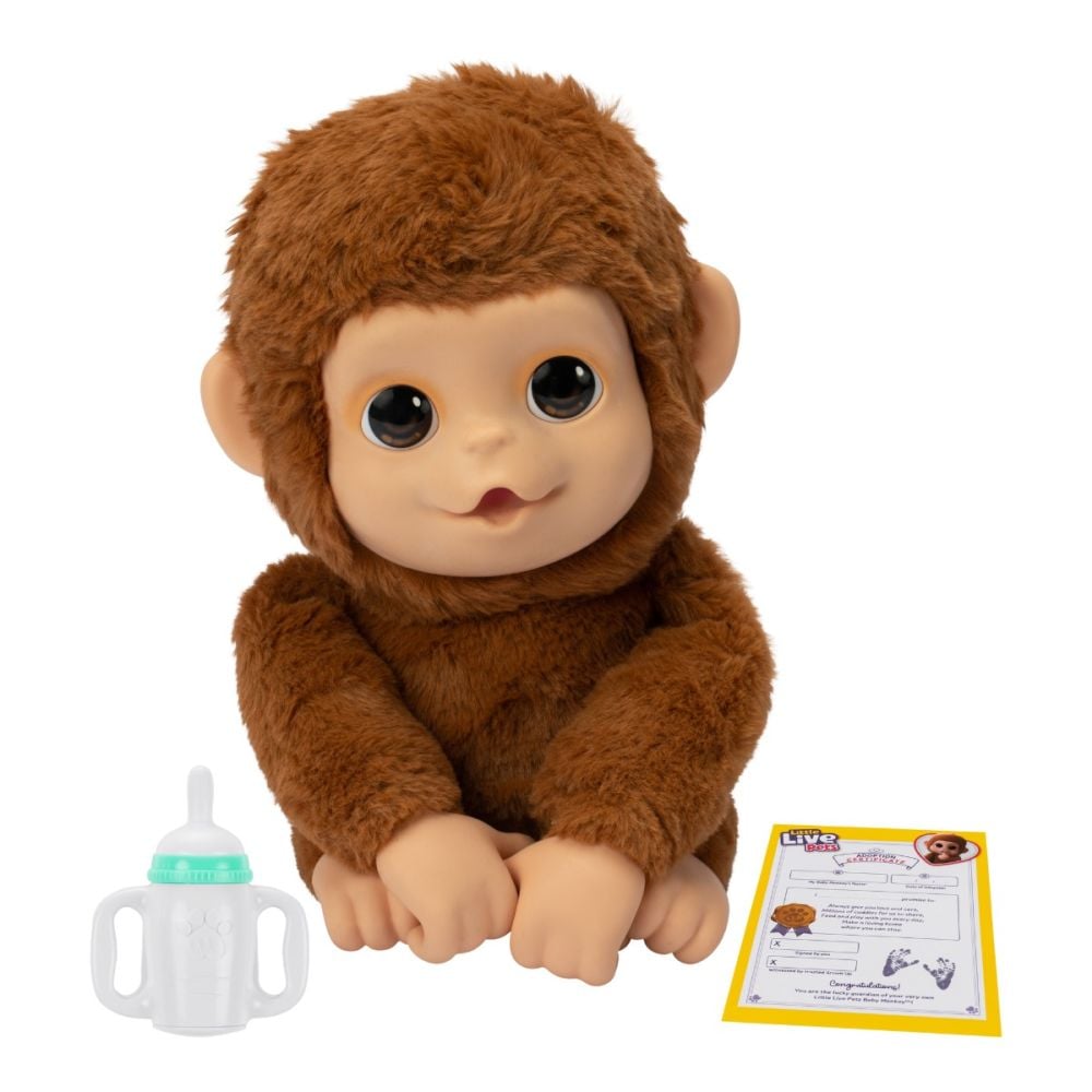 Jucarie de plus interactiva, Little Live Pets, My Baby Monkey, Mango