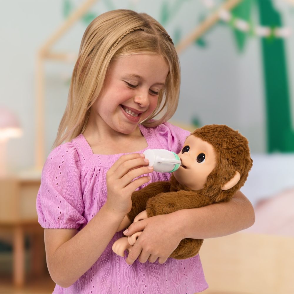 Jucarie de plus interactiva, Little Live Pets, My Baby Monkey, Mango