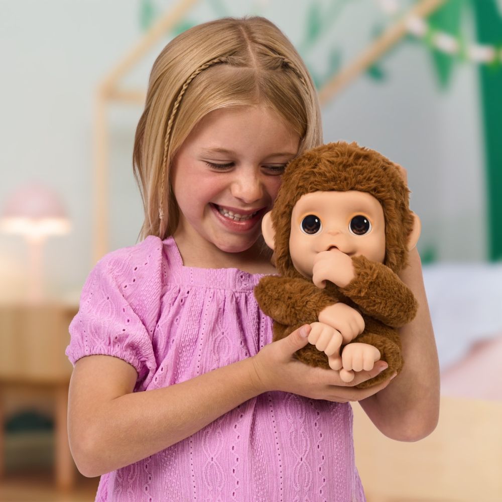 Jucarie de plus interactiva, Little Live Pets, My Baby Monkey, Mango