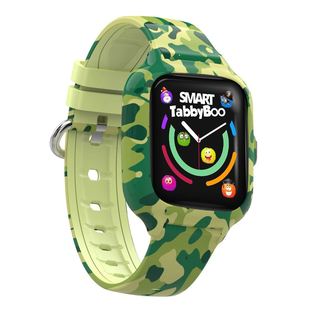 Ceas smartwatch, Tabby Boo, 4G, GPS, Ecran 1.4 inch, Camouflage Green
