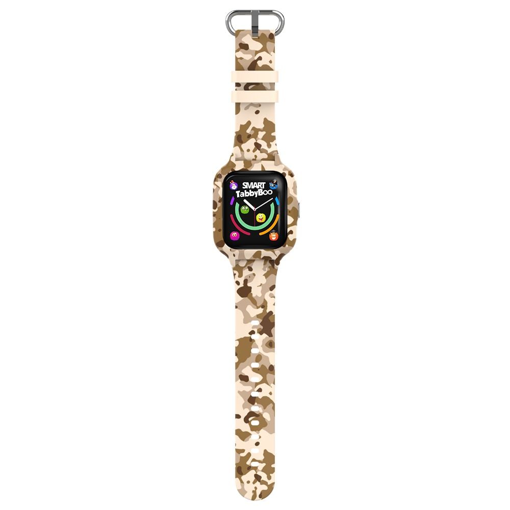 Ceas smartwatch, Tabby Boo, 4G, GPS, Ecran 1.4 inch, Camouflage Brown