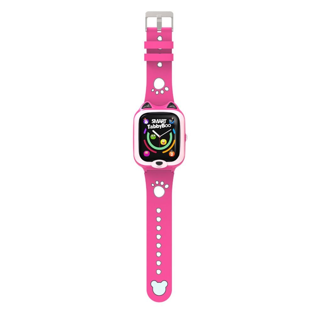 Ceas smartwatch, Tabby Boo, 4G, GPS, Ecran 1.4 inch, Kitty Pink