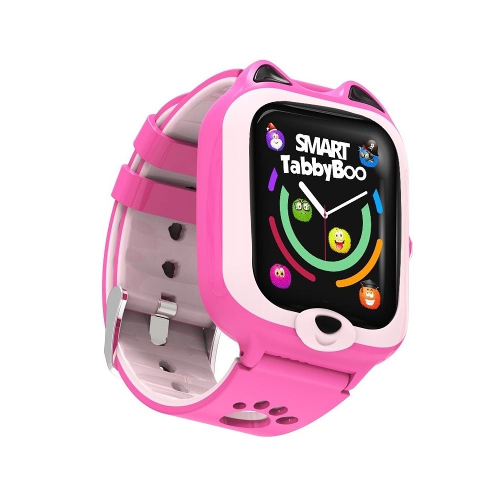 Ceas smartwatch, Tabby Boo, 4G, GPS, Ecran 1.4 inch, Kitty Pink