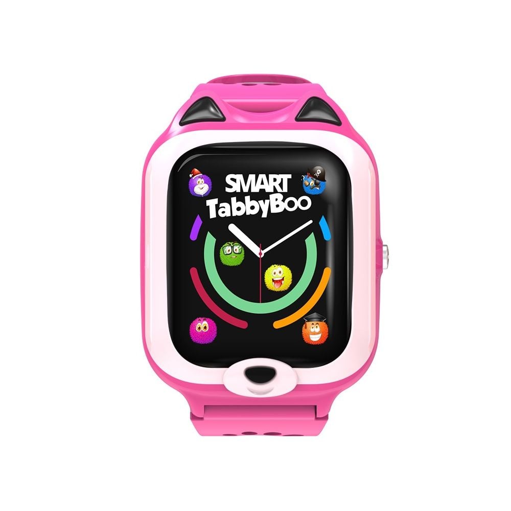 Ceas smartwatch, Tabby Boo, 4G, GPS, Ecran 1.4 inch, Kitty Pink