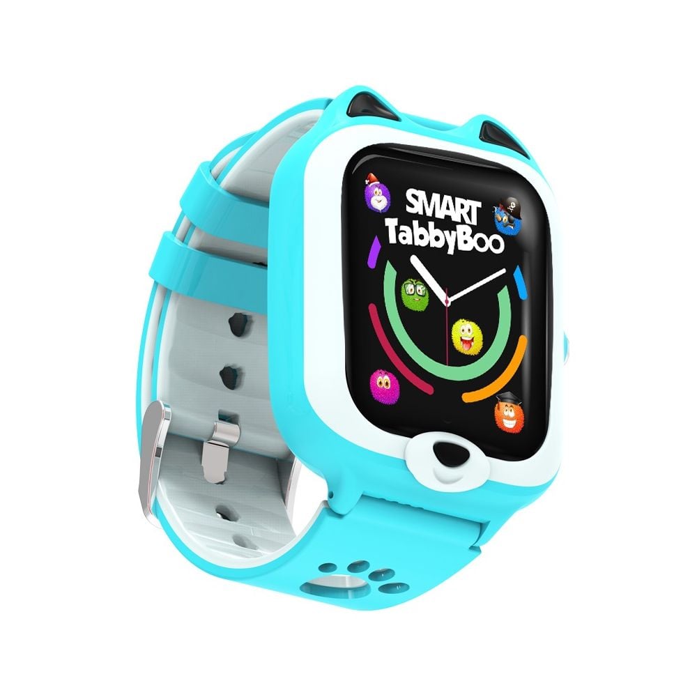 Ceas smartwatch, Tabby Boo, 4G, GPS, Ecran 1.4 inch, Kitty Blue
