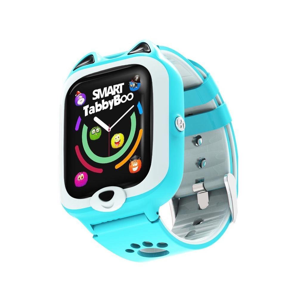 Ceas smartwatch, Tabby Boo, 4G, GPS, Ecran 1.4 inch, Kitty Blue