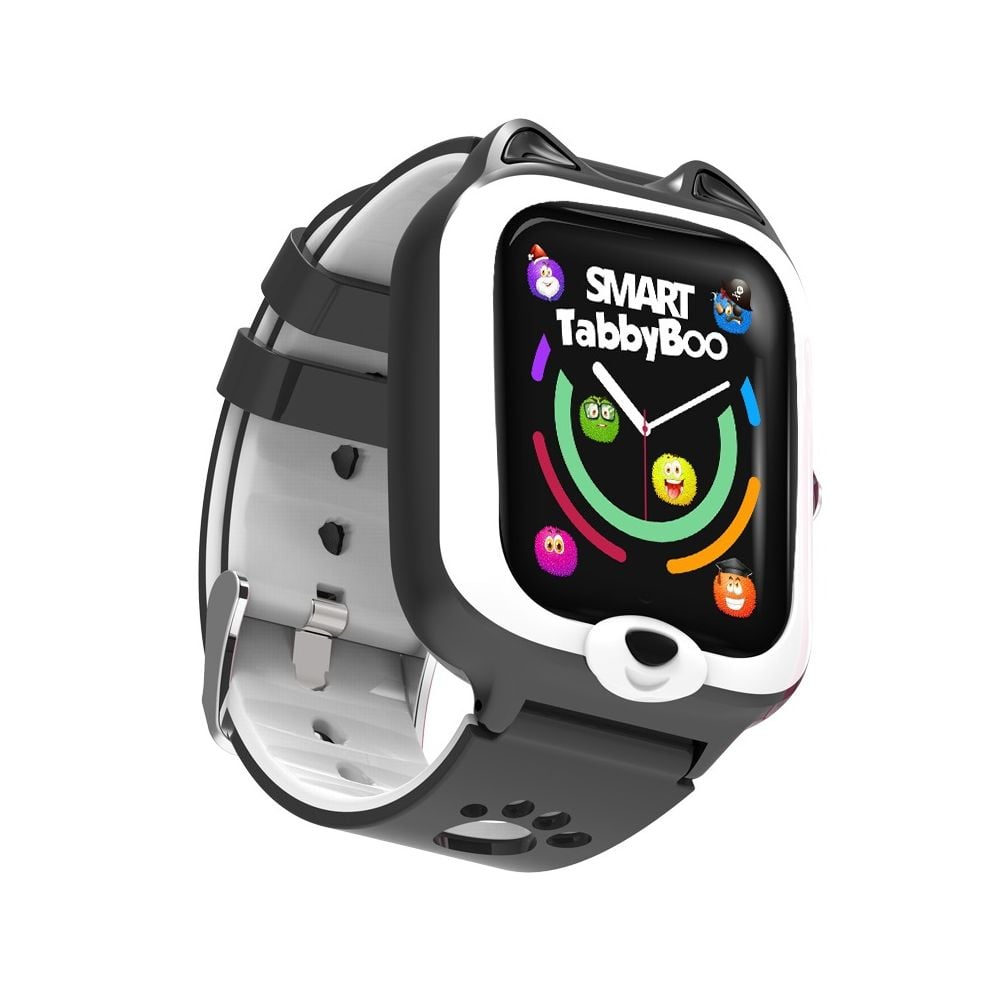 Ceas smartwatch, Tabby Boo, 4G, GPS, Ecran 1.4 inch, Kitty Black