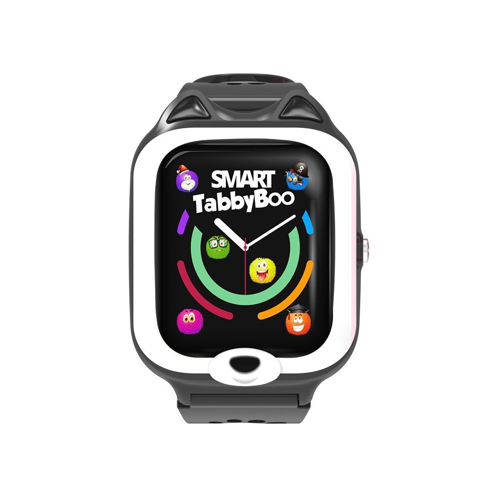Ceas smartwatch, Tabby Boo, 4G, GPS, Ecran 1.4 inch, Kitty Black