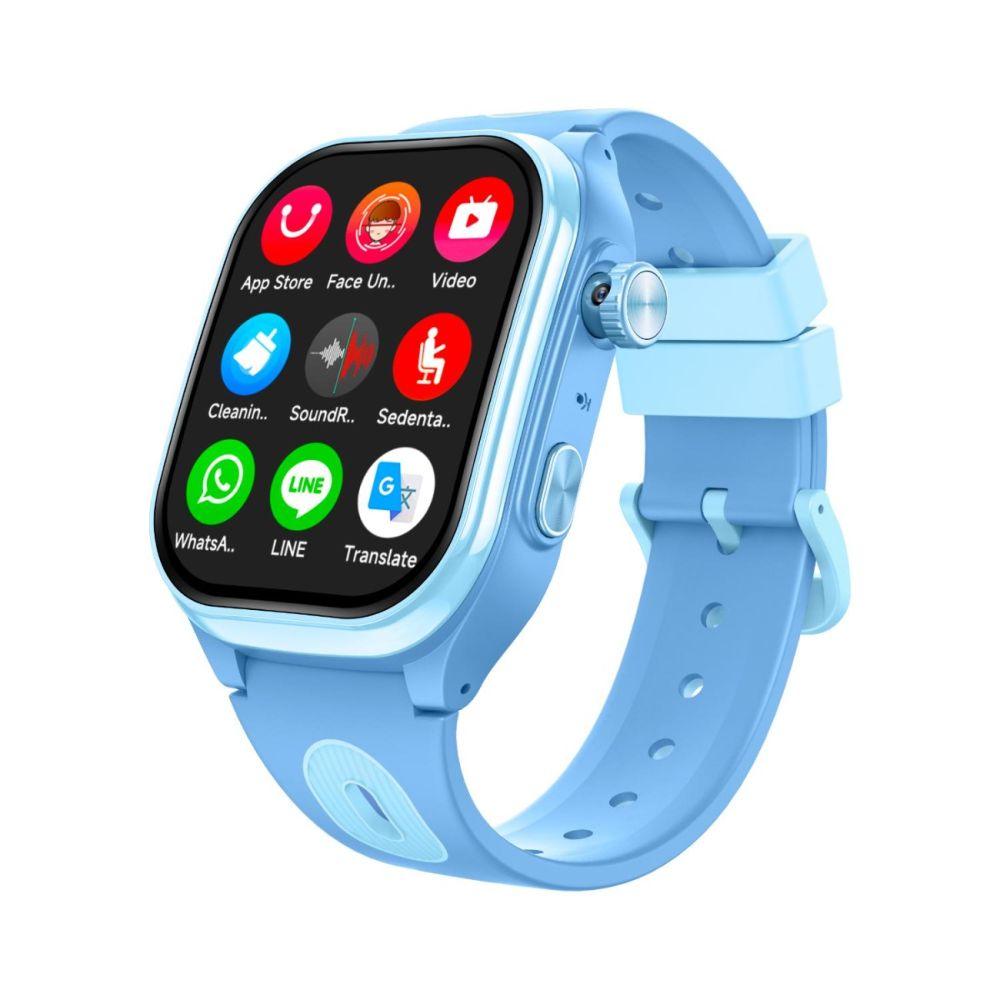 Ceas smartwatch, Tabby Boo, Smartwatch Vision, 4G, GPS, Ecran HD Curbat 2 inch, Blue