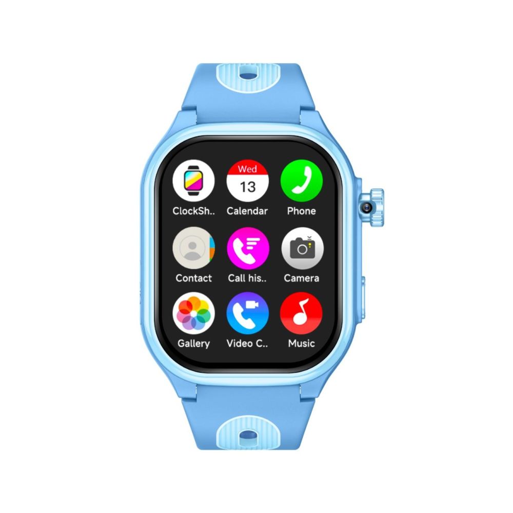 Ceas smartwatch, Tabby Boo, Smartwatch Vision, 4G, GPS, Ecran HD Curbat 2 inch, Blue