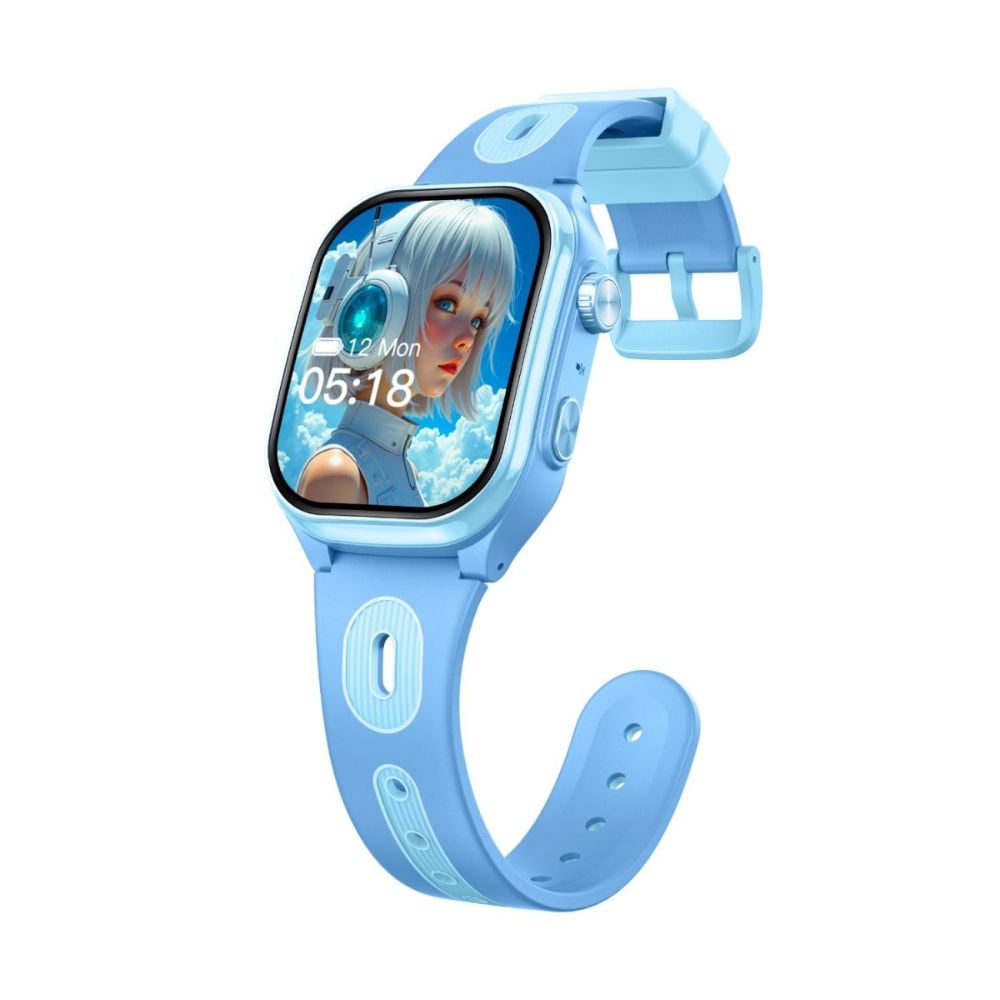 Ceas smartwatch, Tabby Boo, Smartwatch Vision, 4G, GPS, Ecran HD Curbat 2 inch, Blue