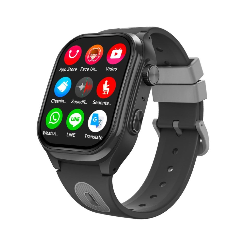 Ceas smartwatch, Tabby Boo, Smartwatch Vision, 4G, GPS, Ecran HD Curbat 2 inch, Black