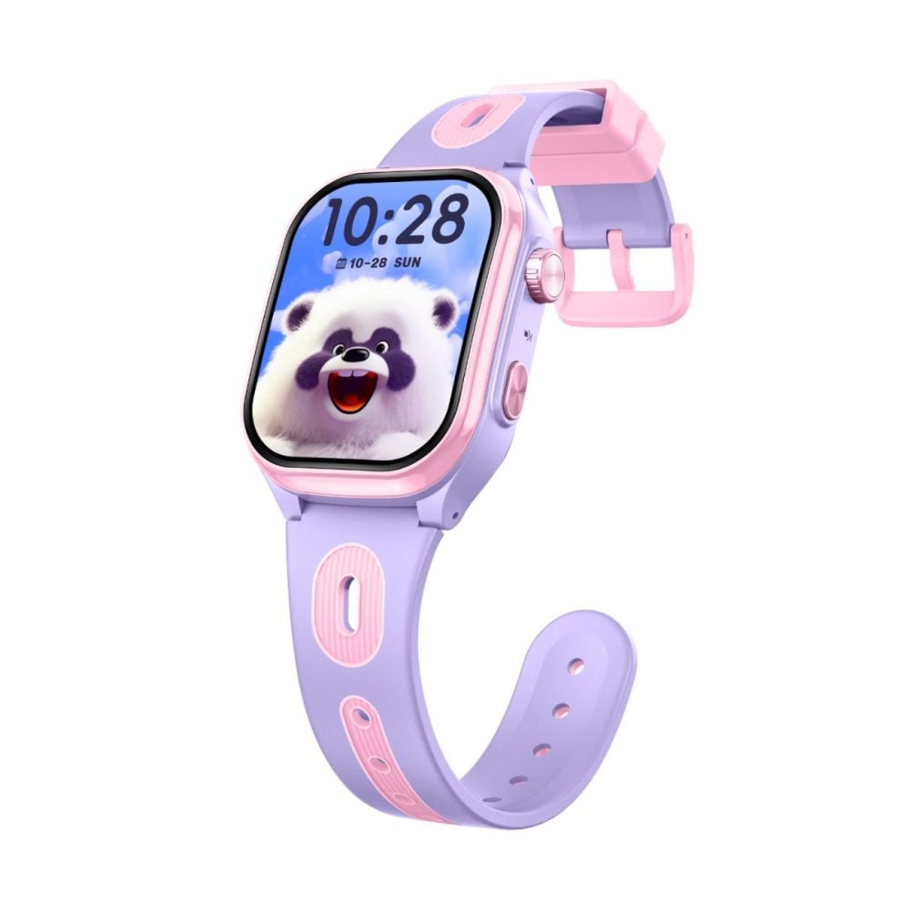 Ceas smartwatch, Tabby Boo, Smartwatch Vision, 4G, GPS, Ecran HD Curbat 2 inch, Purple
