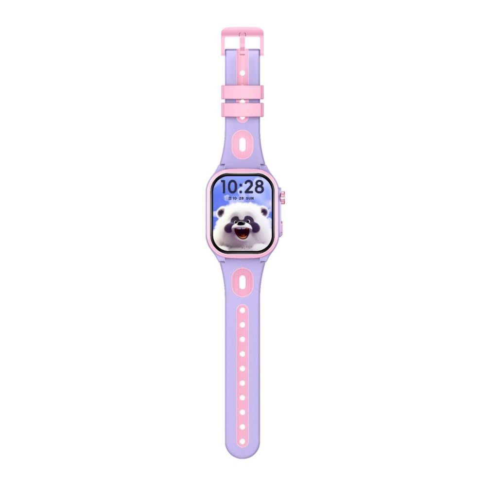 Ceas smartwatch, Tabby Boo, Smartwatch Vision, 4G, GPS, Ecran HD Curbat 2 inch, Purple