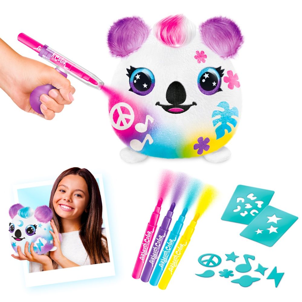 Jucarie de plus de colorat, Airbrush Plush, Squishy Plush, Koala