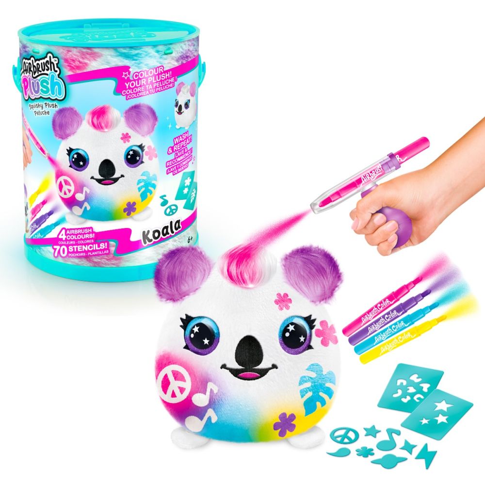 Jucarie de plus de colorat, Airbrush Plush, Squishy Plush, Koala