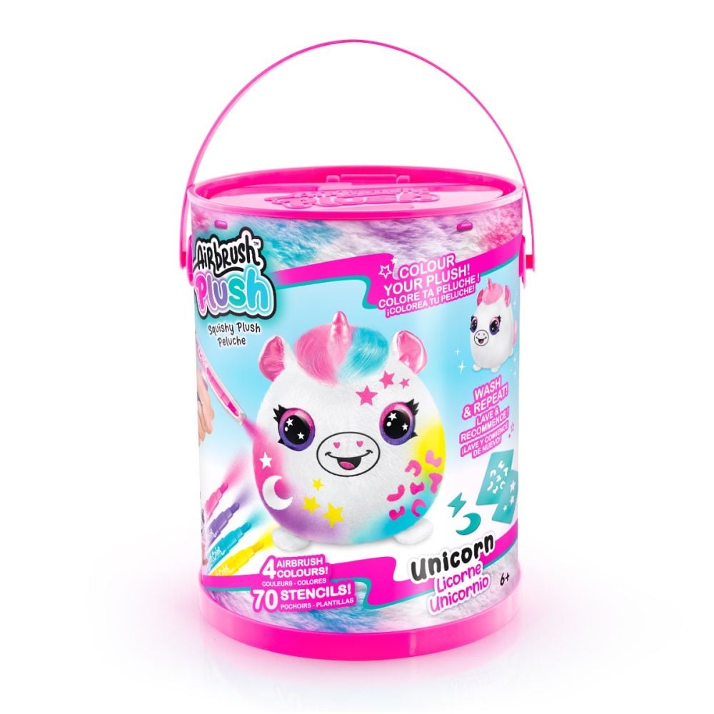 Jucarie de plus de colorat, Airbrush Plush, Squishy Plush, Unicorn