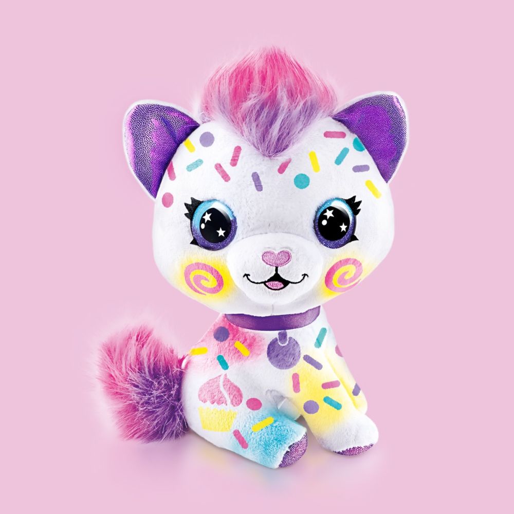Jucarie de plus de colorat, Airbrush Plush, Kitty