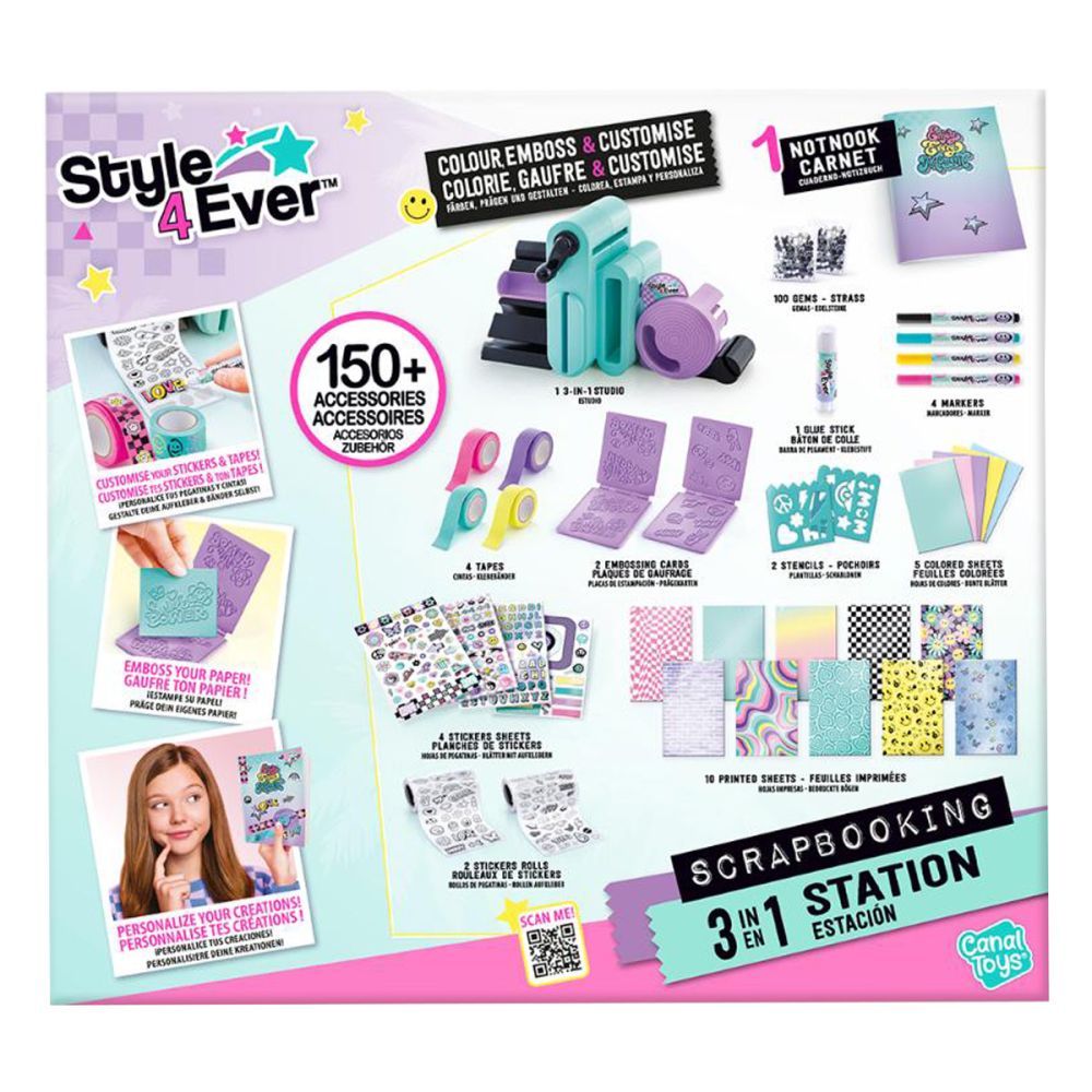 Set de creatie 3 In 1, Style 4 Ever, Scrapbooking, 150 accesorii