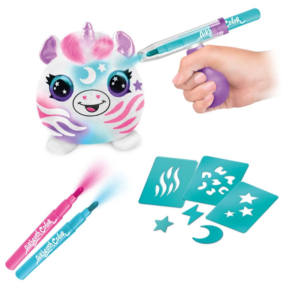 Mini jucarie de plus surpriza, Airbrush Plush | Noriel