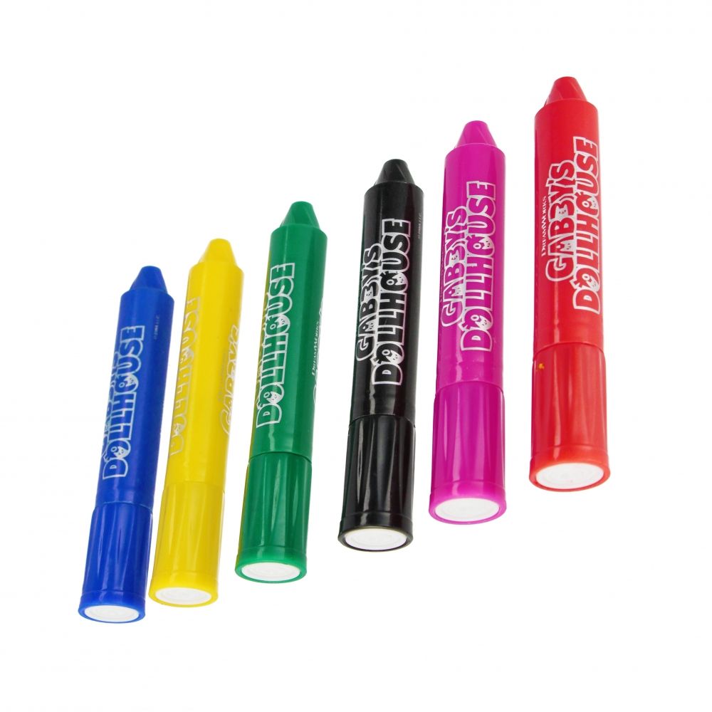 Creioane colorate cerate, Starpak, Gabbys Dollhouse, 6 buc
