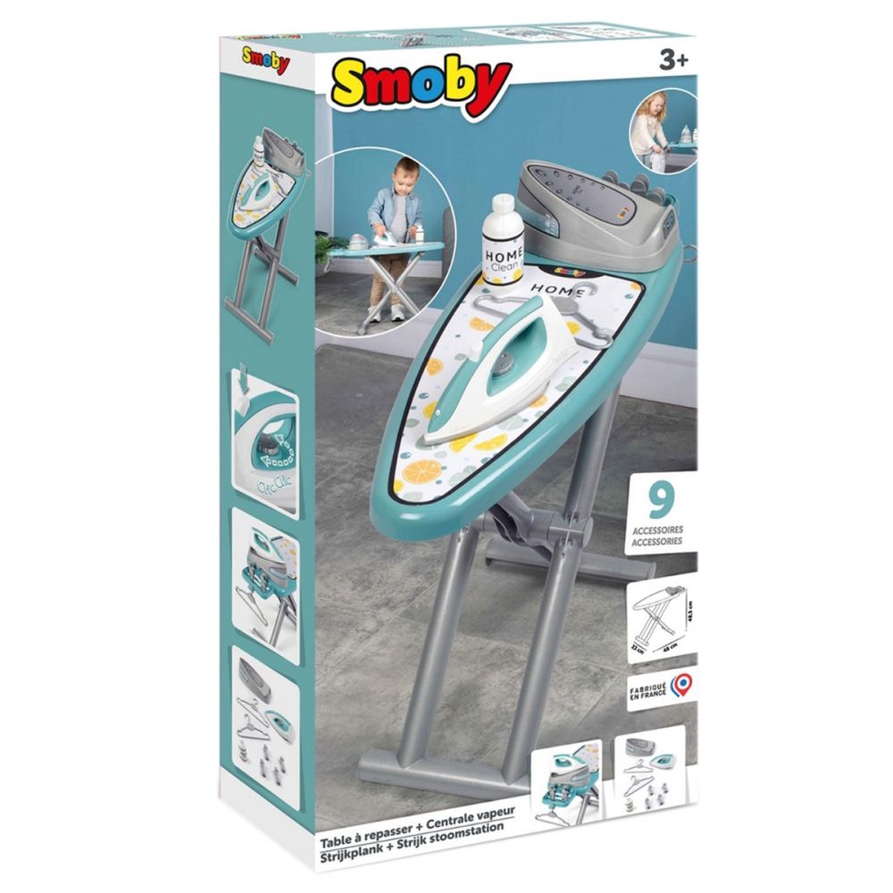 Set masa cu fier de calcat, Smoby, 9 accesorii