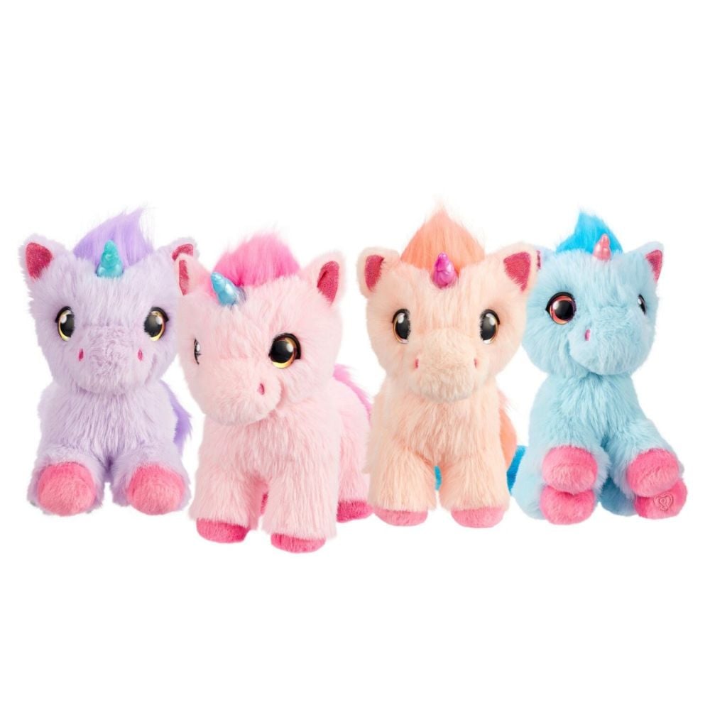 Set de joaca cu 2 jucarii de plus surpriza, Scruff A Luvs, Unicorn, S3