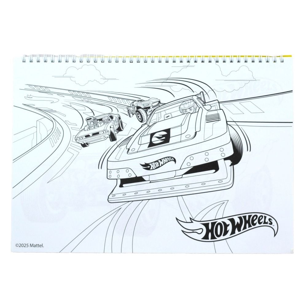 Bloc de desen si stickere, Hot Wheels, Challenge Accepted, 40 file