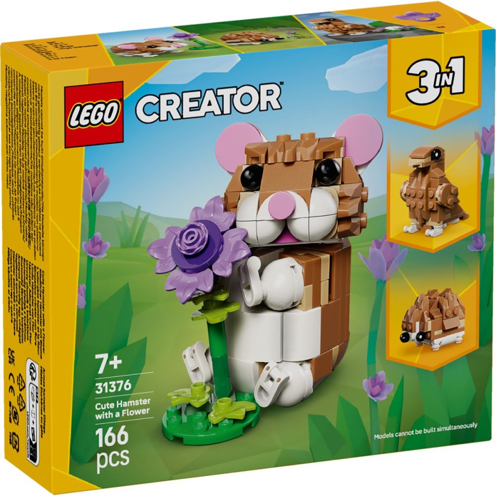 LEGO® Creator - Hamster adorabil cu o floare (31376) | Noriel