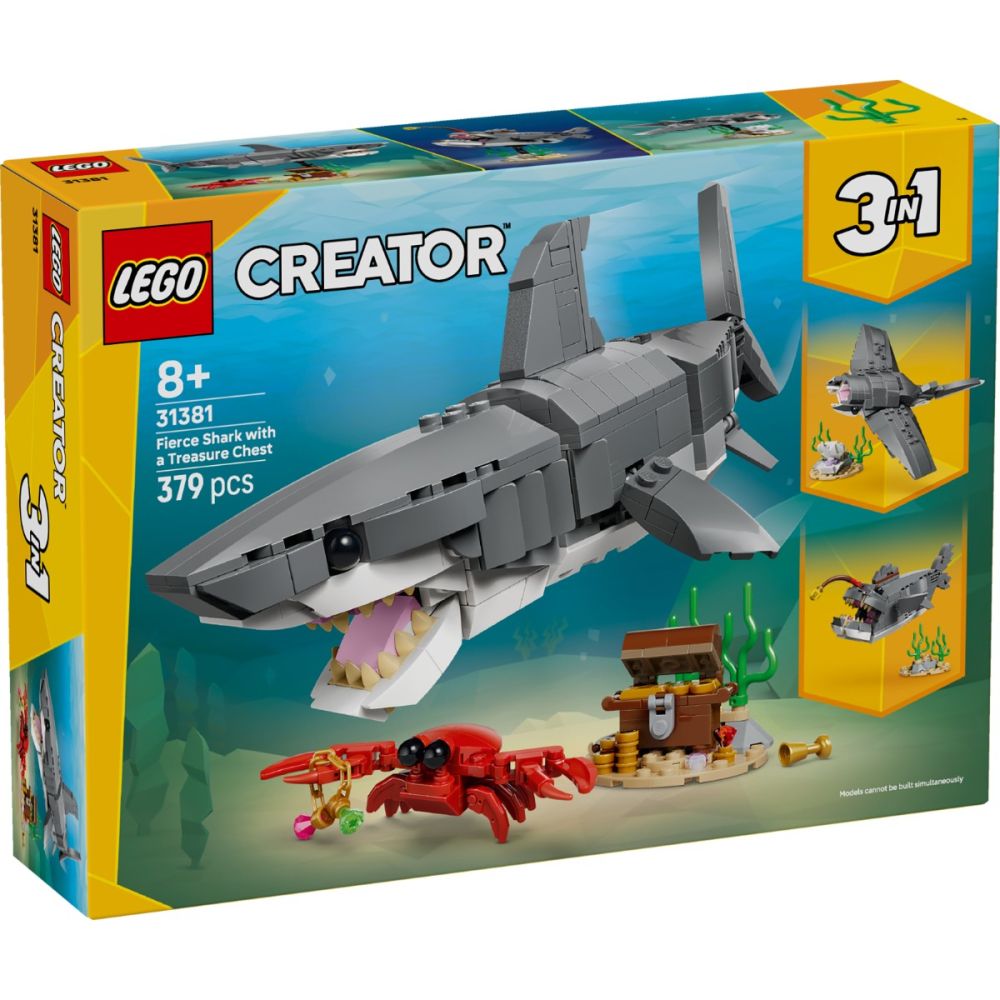 LEGO® Creator - Rechin feroce cu un cufar de comori (31381) | Noriel