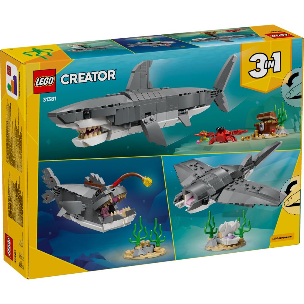 LEGO® Creator - Rechin feroce cu un cufar de comori (31381) | Noriel