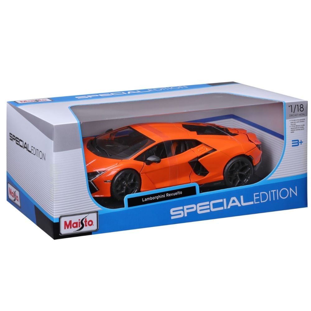 Masina din metal, Maisto, Lamborghini Revuelto, 1:18, Portocaliu