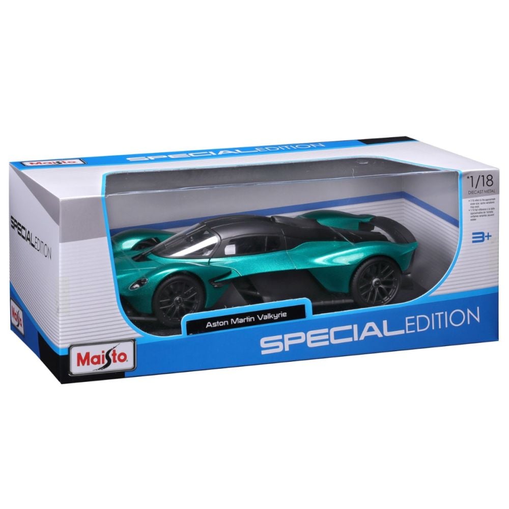 Masina din metal, Maisto, Aston Martin Valkyrie, 1:18, Verde