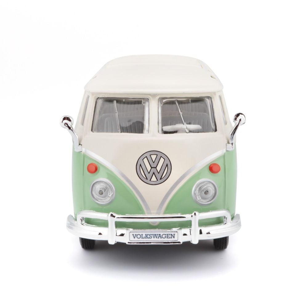 Masina din metal, Maisto, Volkswagen Van Samba, 1:25, Verde