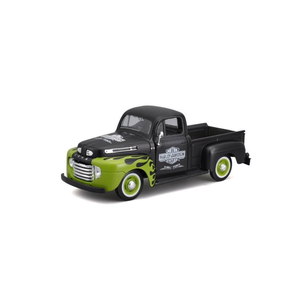 Set masina si motocicleta, Maisto, H-D Custom, 1948 Ford F1 Pick Up si 1948 FL Panhead, 1:24