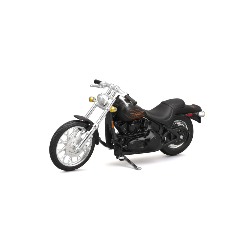 Set masina si motocicleta, Maisto, H-D Custom, 1999 Ford F350 Super Duty Pick Up 1:27 si 2002 FXSTB Night Train, 1:24