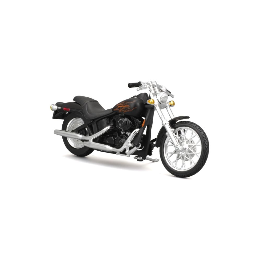 Set masina si motocicleta, Maisto, H-D Custom, 1999 Ford F350 Super Duty Pick Up 1:27 si 2002 FXSTB Night Train, 1:24