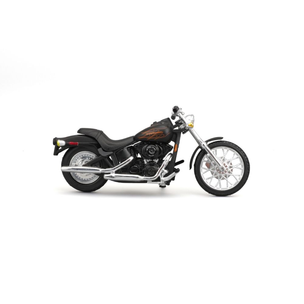 Set masina si motocicleta, Maisto, H-D Custom, 1999 Ford F350 Super Duty Pick Up 1:27 si 2002 FXSTB Night Train, 1:24