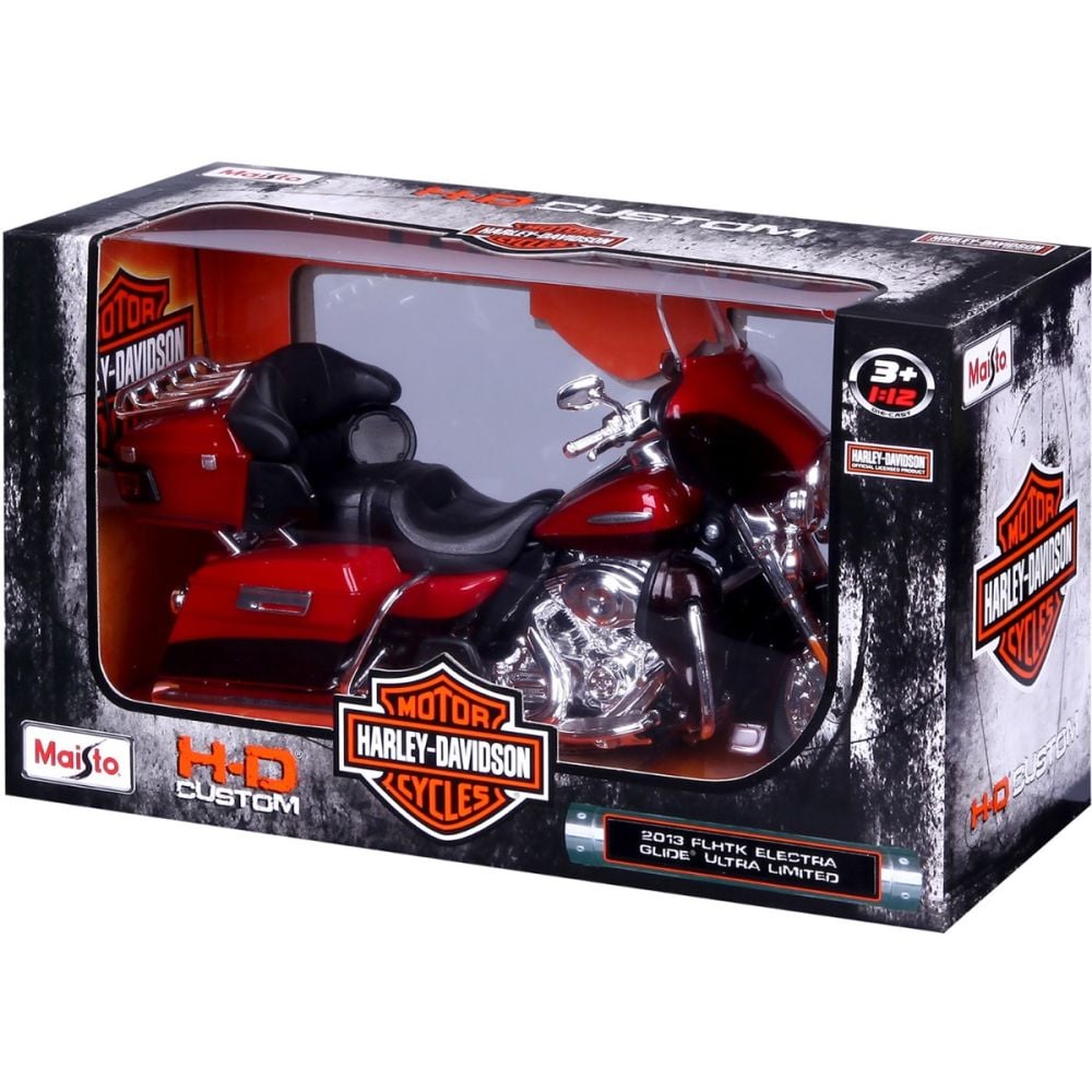 Motocicleta metalica, Maisto, Harley-Davidson, 2013 FLHTK Electra Glide Ultra Limited, 1:12