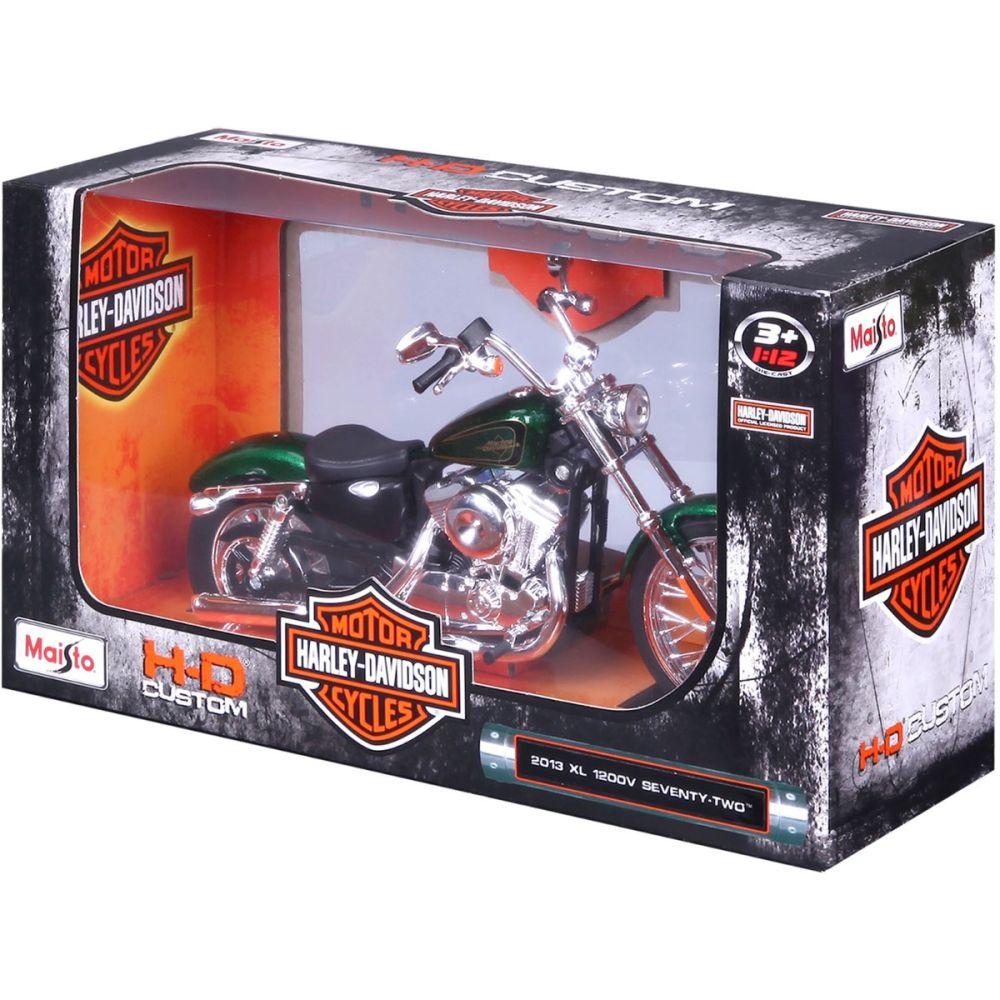 Motocicleta metalica, Maisto, Harley-Davidson, 2013 XL 1200V Seventy-Two, 1:12