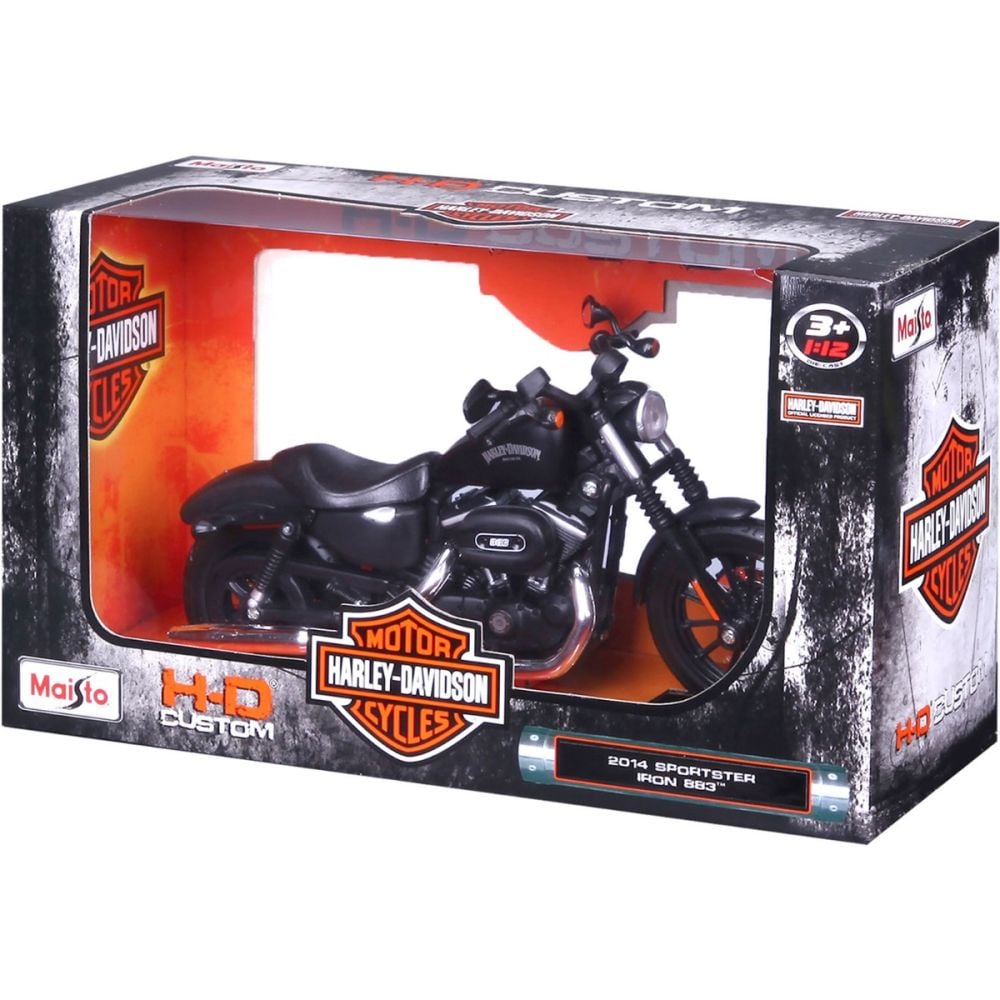 Motocicleta metalica, Maisto, Harley-Davidson, 2014 Sportster Iron 883, 1:12